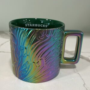 Starbucks 2024 Siren Tail Iridescent Spring Green 14oz Coffee Mug